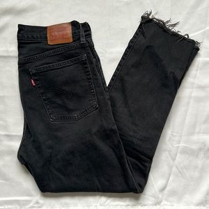 Levi’s Washed Black Wedgie Jeans